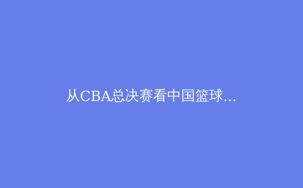从CBA总决赛看中国篮球职业化改革：荣耀背后的制度突围